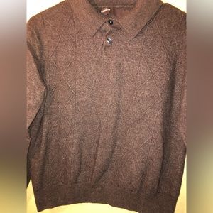 Large perry Ellis brown shirt